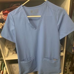 FIGS ceil blue scrub set